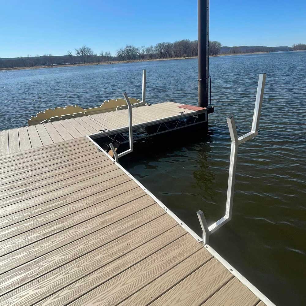 Kayak Launch Next To CRD Dock with Kayak Holder